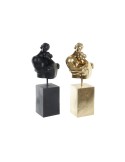 Deko-Figur DKD Home Decor Ehepaar Schwarz Gold 15,5 x 13,5 x 37,5 cm (2 Stück) | Tienda24 Tienda24.eu