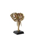 Figura Decorativa DKD Home Decor 43 x 22 x 55,5 cm Elefante Preto Dourado Colonial | Tienda24 Tienda24.eu