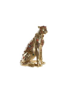 Statua Decorativa DKD Home Decor Leopardo Resina Coloniale (25,5 x 17 x 33 cm) da DKD Home Decor, Soprammobili - Ref: S303020...