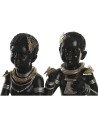 Deko-Figur DKD Home Decor 20,5 x 18 x 35 cm Schwarz Kolonial Afrikanerin (2 Stück) | Tienda24 Tienda24.eu