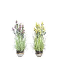 Planta Decorativa Atmosphera 10 x 19,5 cm Cristal Verde | Tienda24 Tienda24.eu