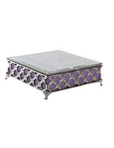 Caja-Joyero DKD Home Decor Cristal Plateado Metal (25,5 x 12,5 x 7,5 cm) | Tienda24 Tienda24.eu