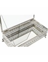 Caja-Joyero DKD Home Decor Cristal Plateado Metal (25,5 x 12,5 x 7,5 cm) | Tienda24 Tienda24.eu