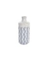 Vase DKD Home Decor Blau zweifarbig Porzellan Mediterraner 13 x 13 x 31 cm | Tienda24 Tienda24.eu