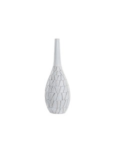 Bodenvase Alexandra House Living Grau Terrakotta 30 x 80 x 30 cm Mit Griffen | Tienda24 Tienda24.eu