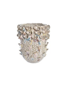 Vaso DKD Home Decor 17 x 17 x 19 cm Porcellana Marrone Mediterraneo da DKD Home Decor, Vasi - Ref: S3031063, Precio: 24,84 €,...