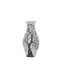 Vase DKD Home Decor Arbre Blanc Noir Blanc/Noir Verre Terre cuite 29 x 29 x 60 cm | Tienda24 Tienda24.eu