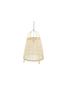 Suspension DKD Home Decor Marron Noir Bambou 50 W 50 x 50 x 52 cm | Tienda24 Tienda24.eu