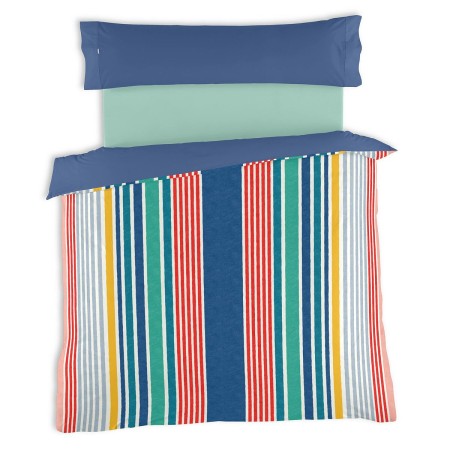 Conjunto de capa de edredom Alexandra House Living Estelia Multicolor Solteiro 2 Peças de Alexandra House Living, Edredão e c...