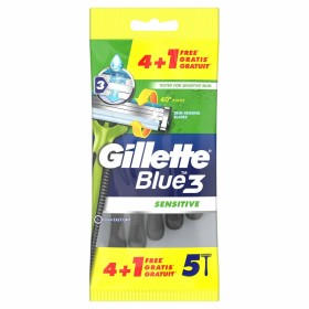 Cuchillas de afeitar Gillette Blue Sensitive 5 Unidades de Gillette, Hombre - Ref: S05112554, Precio: 5,52 €, Descuento: %