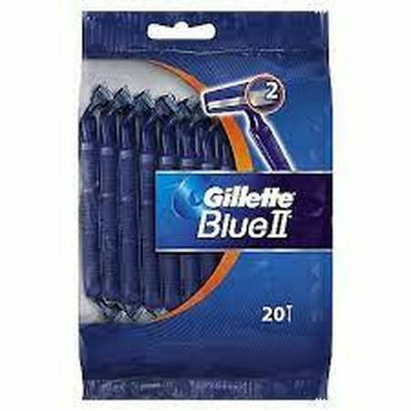 Disposable Razor Gillette Blue II 20 Units by Gillette, Men - Ref: S05112555, Price: 9,38 €, Discount: %