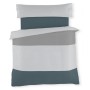 Conjunto de capa de edredom Alexandra House Living Branco Cinzento Queen 3 Peças de Alexandra House Living, Edredão e capas d...