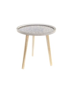 Petite Table d'Appoint Home ESPRIT Naturel Corde Sapin 70 x 70 x 42 cm | Tienda24 Tienda24.eu