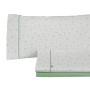 Bedding set Alexandra House Living Estelia Green King size 4 Pieces by Alexandra House Living, Sheets and pillowcases - Ref: ...