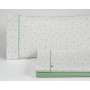 Bedding set Alexandra House Living Estelia Green King size 4 Pieces by Alexandra House Living, Sheets and pillowcases - Ref: ...