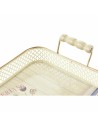 Juego de Bandejas DKD Home Decor 40 x 21 x 8 cm Rosa Metal 8 cm 3 Piezas Shabby Chic | Tienda24 Tienda24.eu