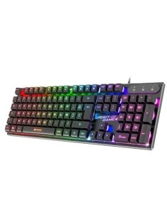 Clavier Sharkoon SGK50 S4 Noir Espagnol | Tienda24 Tienda24.eu