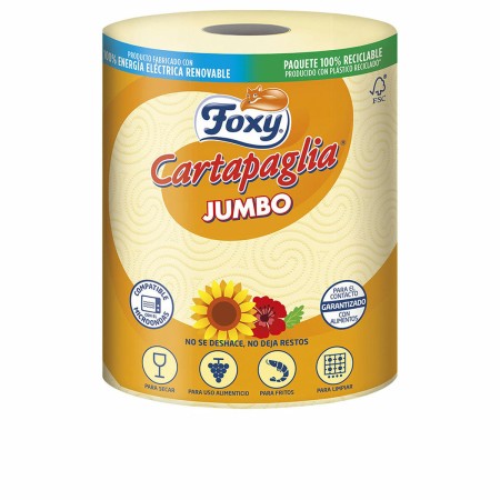 Papel de Cocina Foxy Cartapaglia Jumbo 60 m de Foxy, Rollos de cocina - Ref: S05114094, Precio: 13,27 €, Descuento: %