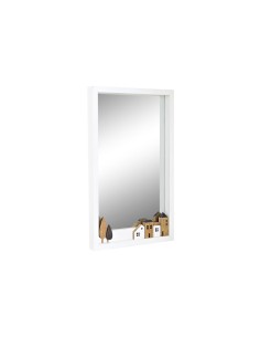 Wall mirror DKD Home Decor Mirror Black Wood Windows White (60 x 7 x 94 cm) | Tienda24 Tienda24.eu