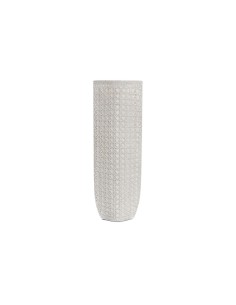 Vaso Alexandra House Living Branco Prateado Cerâmica 8 x 18 x 43 cm | Tienda24 Tienda24.eu