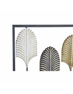 Biombo DKD Home Decor Metal Bambú Cristal (180 x 1.8 x 180 cm)