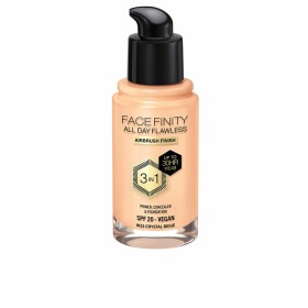 Base de Maquillaje Cremosa Max Factor Face Finity All Day Flawless 3 en 1 Spf 20 Nº W33 Crystal beige 30 ml de Max Factor, Ba...