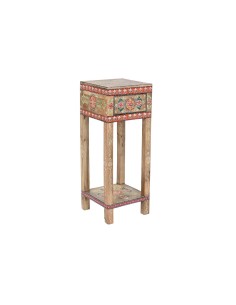 Small Side Table Home ESPRIT Natural Mindi wood 40 x 40 x 60 cm | Tienda24 Tienda24.eu