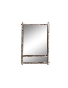 Miroir mural Romimex Stairs Blanc Bois 120 x 120 x 8 cm Rond | Tienda24 Tienda24.eu