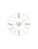 Wall Clock DKD Home Decor 39 x 3,5 x 39 cm Metal Brown White MDF Wood Mediterranean Fish | Tienda24 Tienda24.eu