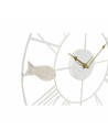 Wall Clock DKD Home Decor 39 x 3,5 x 39 cm Metal Brown White MDF Wood Mediterranean Fish | Tienda24 Tienda24.eu