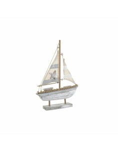 Figura Decorativa DKD Home Decor 33 x 10 x 19 cm Champán Plateado (2 Unidades) | Tienda24 Tienda24.eu