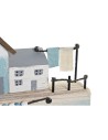 Figurine Décorative DKD Home Decor Bleu 38,5 x 5,8 x 17,2 cm Naturel Port | Tienda24 Tienda24.eu