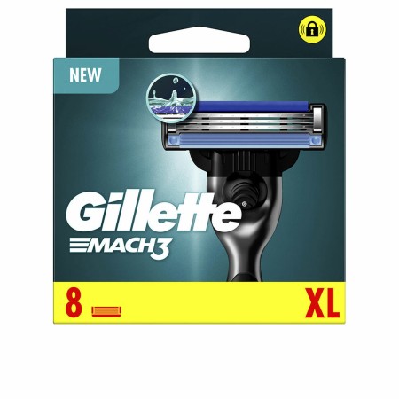 Shaving Razor Gillette Mach 3 (8 Units) by Gillette, Men - Ref: S05115345, Price: 22,54 €, Discount: %