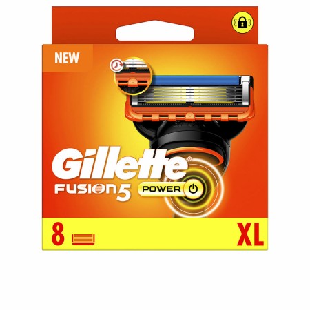 Lâmina de Barbear Gillette Fusion 5 Power (8 Unidades) de Gillette, Homem - Ref: S05115349, Preço: 36,92 €, Desconto: %