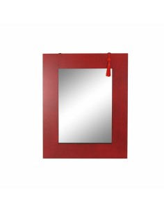 Wall mirror DKD Home Decor Crystal Natural Jute (54 x 3 x 34 cm) | Tienda24 Tienda24.eu