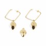 Boucles d´oreilles Femme Shabama Laiton Gland Trempé en flash doré 3 cm de Shabama, Boucles d'oreilles - Réf : S05115779, Pri...