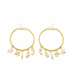 Boucles d´oreilles Femme Shabama Formentor Laiton En or 6 cm de Shabama, Boucles d'oreilles - Réf : S05115782, Prix : 58,33 €...