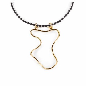 Collier Femme Shabama Malawi Laiton Trempé en flash doré Cuir 38 cm de Shabama, Colliers - Réf : S05115808, Prix : 33,71 €, R...