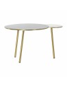 Mesa de apoio DKD Home Decor Preto Dourado Alumínio Branco (67 x 50 x 37 cm) | Tienda24 Tienda24.eu