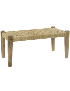 Bench DKD Home Decor White 112 x 42 x 44 cm | Tienda24 Tienda24.eu