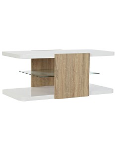 Mesa de Centro DKD Home Decor Glamour Negro Dorado Madera Metal 85 x 85 x 45 cm | Tienda24 Tienda24.eu