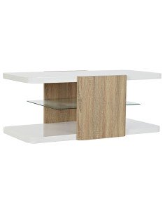 Mesa de Centro DKD Home Decor Natural Madera de Paulonia 66 x 66 x 45 cm | Tienda24 Tienda24.eu