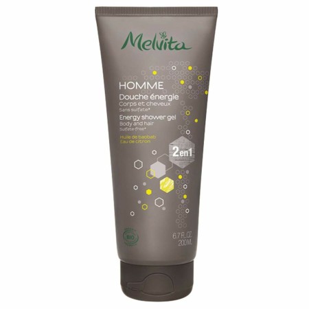 Gel e Champô 2 em 1 Melvita MELVITA HOMME 200 ml Energizante de Melvita, Géis de duche - Ref: S05116861, Preço: 8,94 €, Desco...