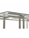 Mesa de Centro DKD Home Decor Cristal Acero Inoxidable (120 x 60 x 45 cm) | Tienda24 Tienda24.eu