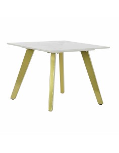 Table d'appoint Romimex Marron Doré Bois Métal 25 x 50 x 25 cm | Tienda24 Tienda24.eu