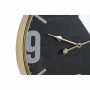 Reloj de Pared DKD Home Decor Cristal Negro Dorado Hierro (60 x