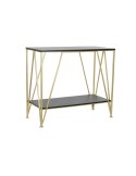 Console DKD Home Decor Black Golden Wood Metal 81,5 x 36 x 71,5 cm | Tienda24 Tienda24.eu