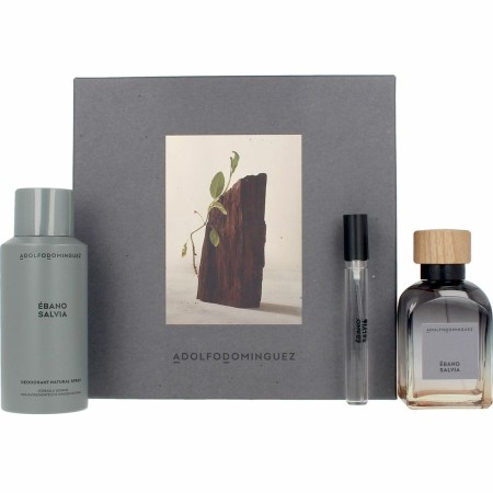 Set de Perfume Hombre Adolfo Dominguez Ébano Salvia 3 Piezas de Adolfo Dominguez, Sets - Ref: S05117880, Precio: 43,92 €, Des...