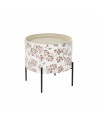 Table d'appoint DKD Home Decor Noir Métal Blanc 38 x 38 x 39 cm Bois MDF | Tienda24 Tienda24.eu