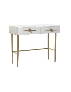 Console Home ESPRIT Yellow Metal Acacia 110 x 35 x 80 cm | Tienda24 Tienda24.eu